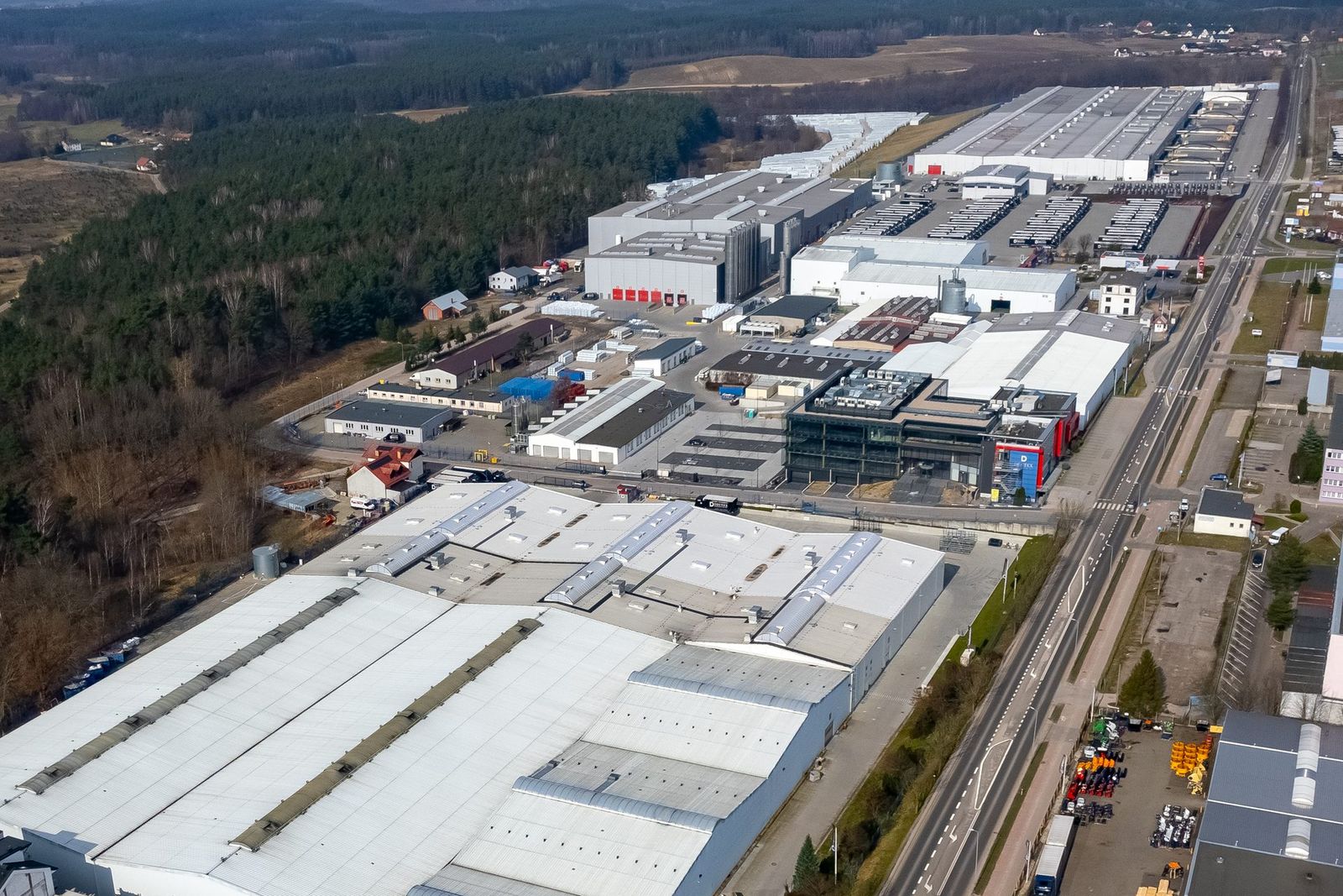 Drutex: Werksgelände aus der Luft