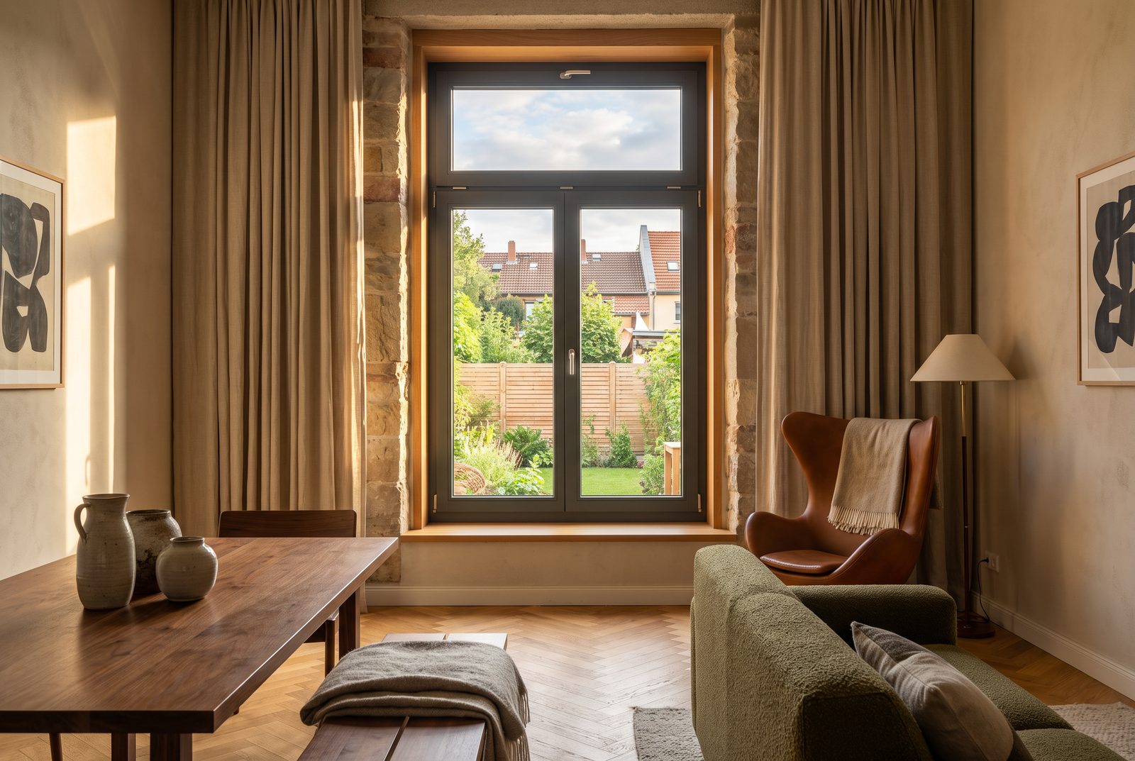 Fenster mit Oberlicht — Wohnbeispiel