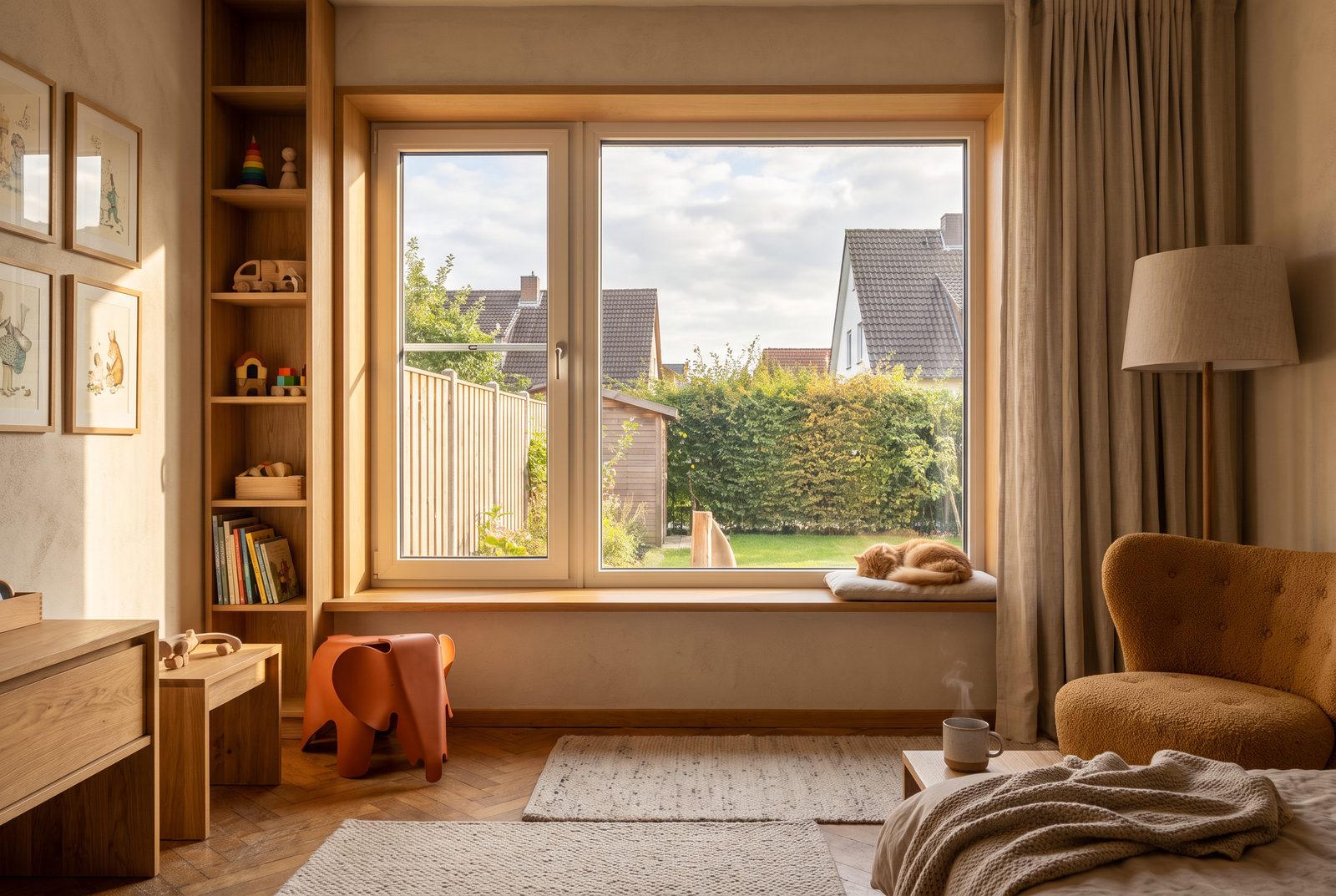 Kinderzimmerfenster — Wohnbeispiel