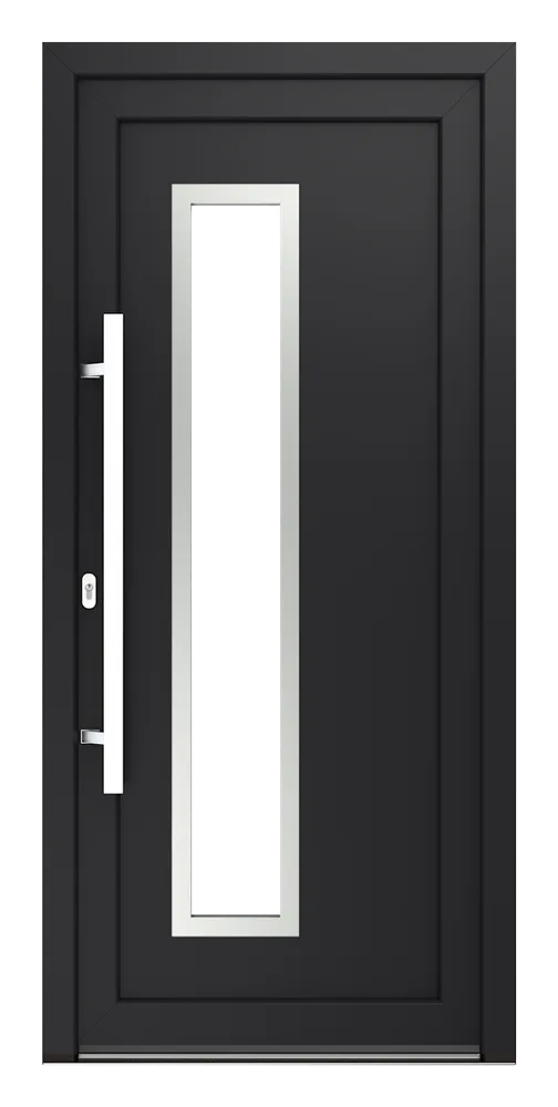Haustür Modell Modell 1 - Florida Inox (L) — Produktansicht