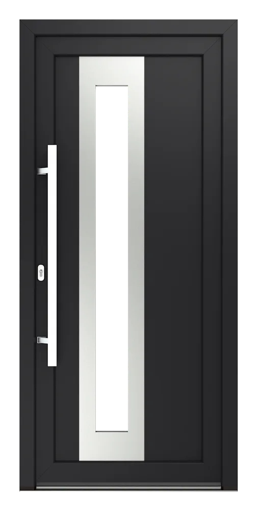 Haustür Modell Modell 12 - Texas Inox (L) — Produktansicht