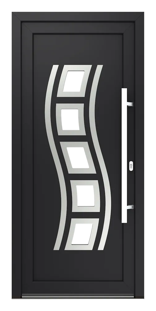 Haustür Modell Modell 13 - Pennsylvania Inox 2 (R) — Produktansicht