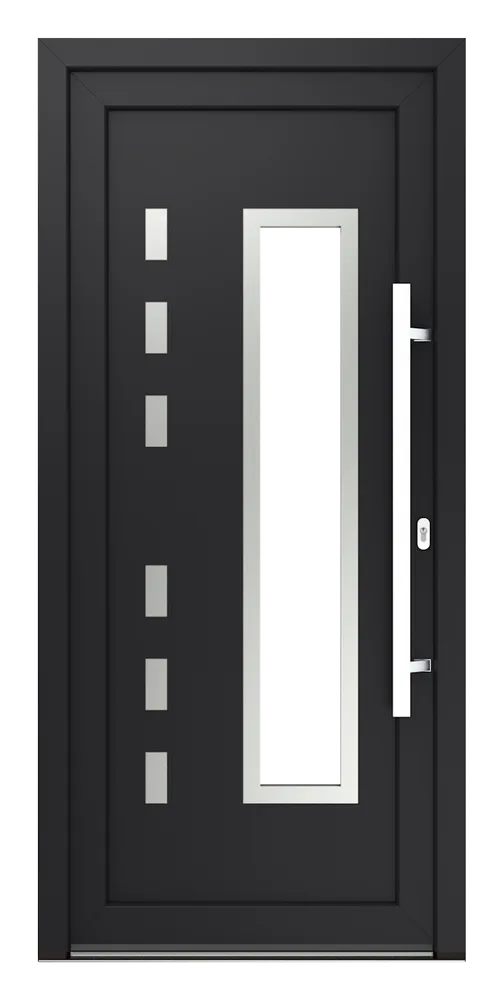 Haustür Modell Modell 3 - Montana Inox 3 (R) — Produktansicht