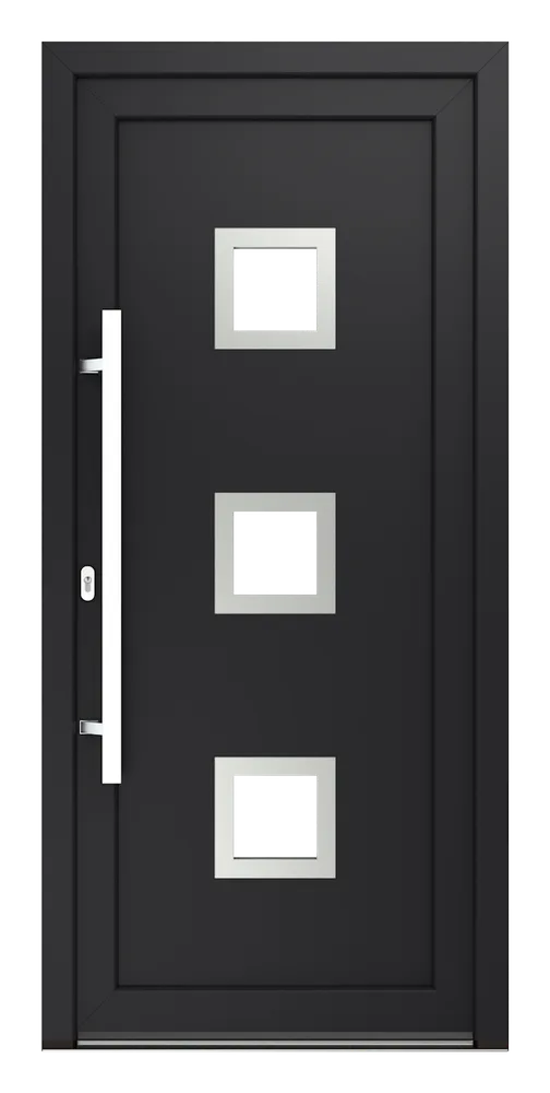 Haustür Modell Modell 7 - Alaska Inox 1 — Produktansicht