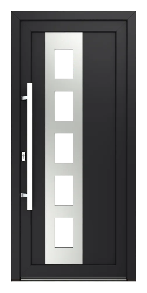 Haustür Modell Modell 9 - Nebraska Inox (C) — Produktansicht