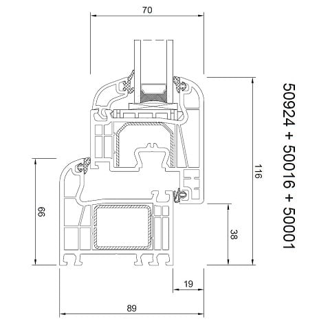Profilquerschnitt Iglo EXT